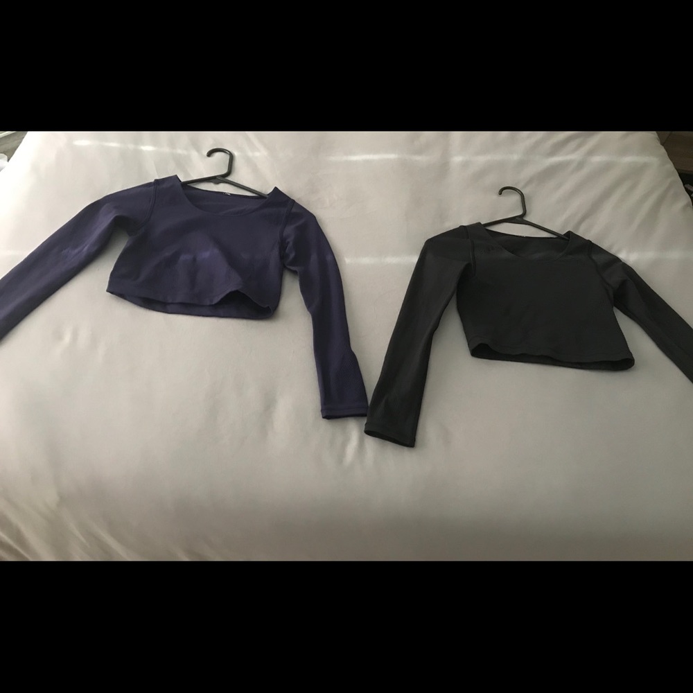 **Sold** Lululemon long sleeve crop top BUNDLE